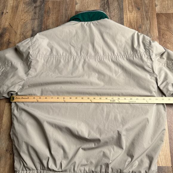 Vintage Members Only Bomber Jacket Men's Medium Beige Flannel Lined Hooded 6224 - Picture 14 of 16